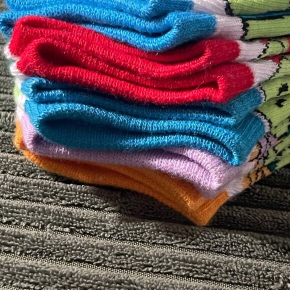 Boys TMNT no-show socks size 7½-3½ 2 packs of 5 pairs - Picture 3 of 10